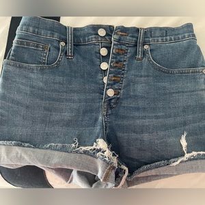 Madewell High Rise Denim Shorts 26